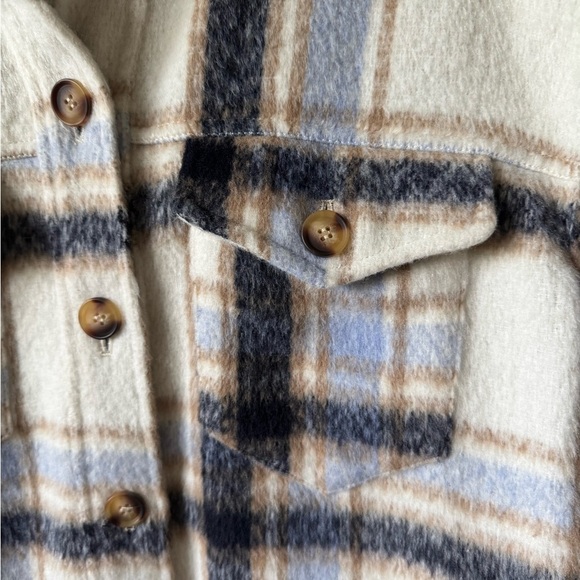 Avec Les Filles Womens Plaid Jacket Size 2XL NWT Anthropologie Shacket Cabincore - Picture 2 of 7